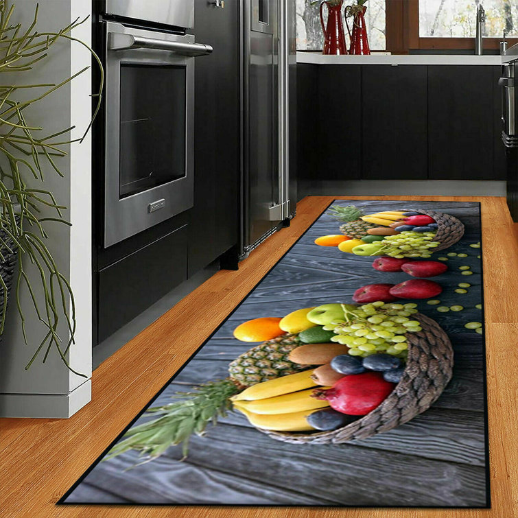 East Urban Home Egert Fruit Kitchen Mat Wayfair.co.uk